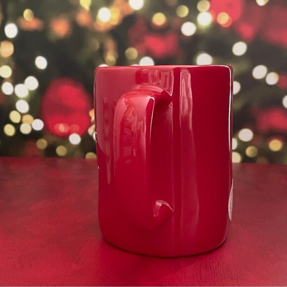 Rae Dunn Red Christmas Mug – “I’m on the Nice List” – Artisan Mug/Holiday Gift - Picture 3 of 9